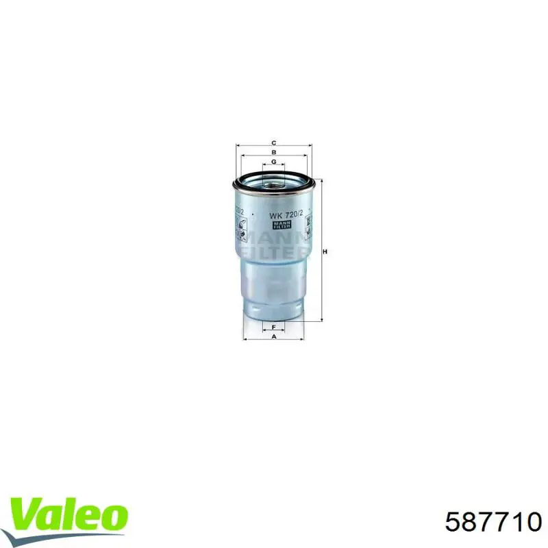 Купить 587710 VALEO Фильтр-отстойник топлива грубой очистки