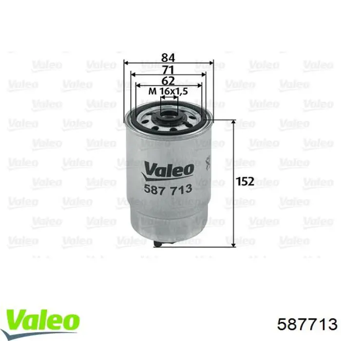 Топливный фильтр 587713 VALEO
