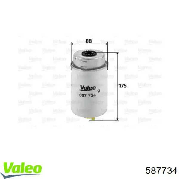 Купить 587734 VALEO Фильтр-отстойник топлива грубой очистки
