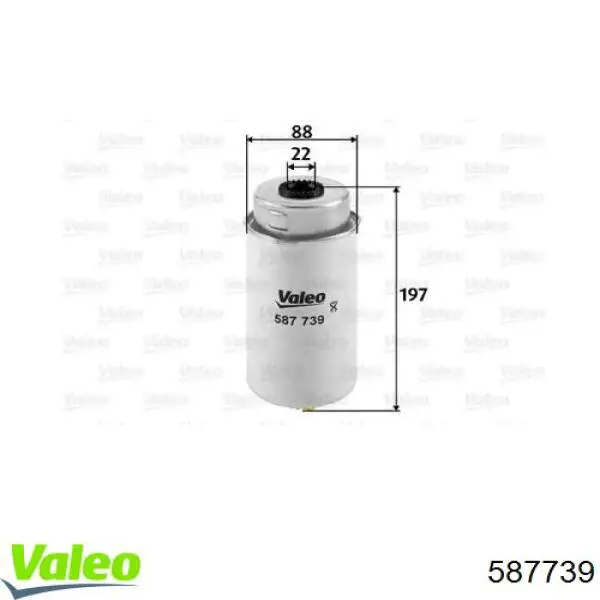 Топливный фильтр 587739 VALEO