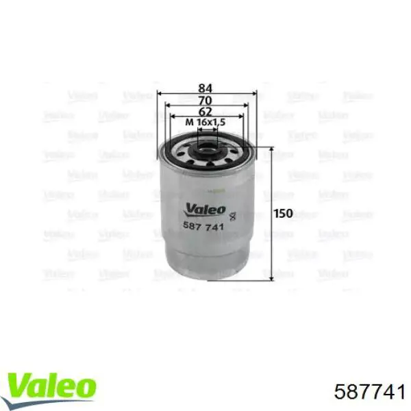 587741 VALEO топливный фильтр