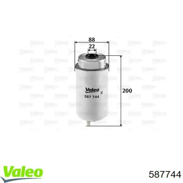 Купить 587744 VALEO Фильтр-отстойник топлива грубой очистки