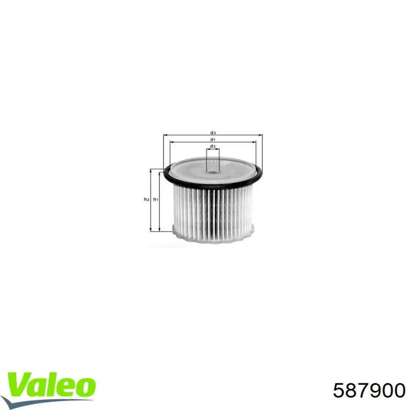 Фильтр топливный VALEO 587900
