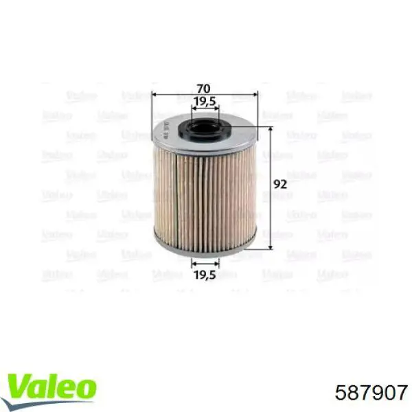 Filtro combustible 587907 VALEO