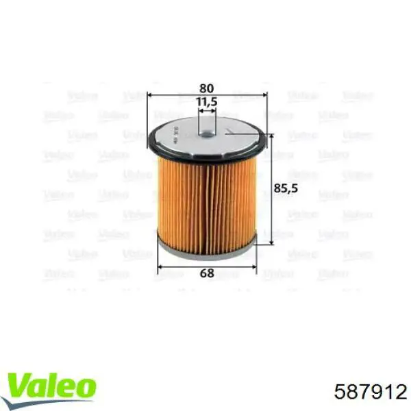 587912 VALEO топливный фильтр
