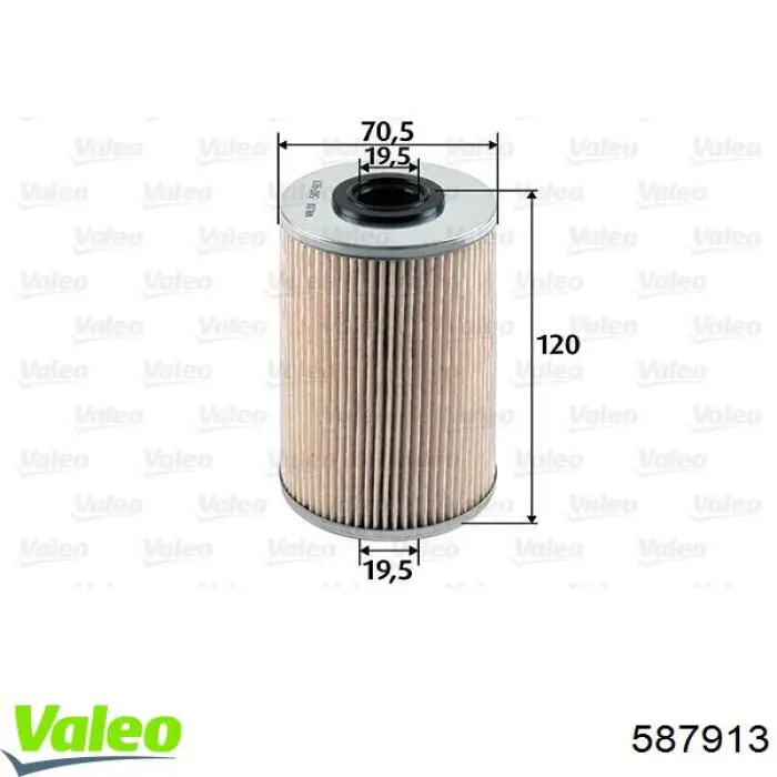 587913 VALEO Фильтр топлива