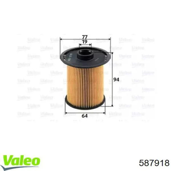 Filtro combustible 587918 VALEO