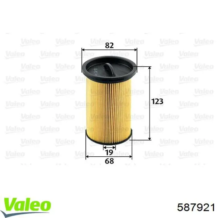 Топливный фильтр 587921 VALEO