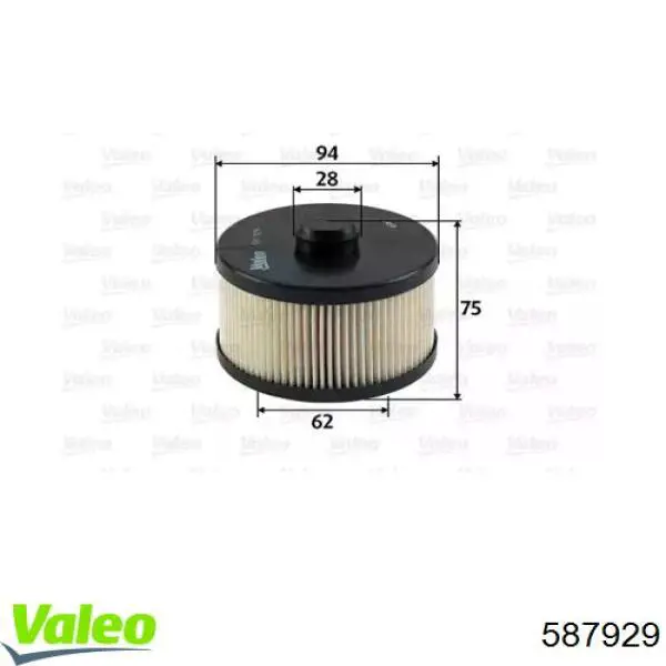 Топливный фильтр 587929 VALEO