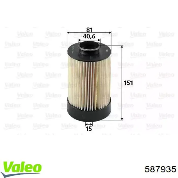 Топливный фильтр 587935 VALEO