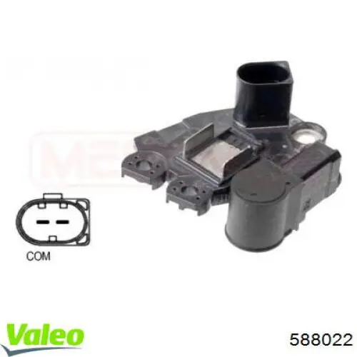 Шкив генератора 588022 VALEO