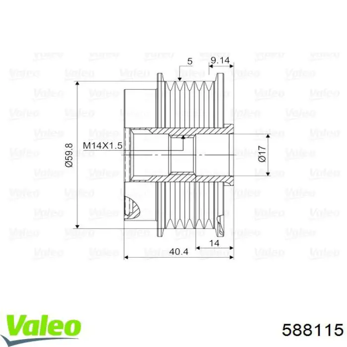 Инерционный шкив VALEO 588115 цена, от 25.98 USD