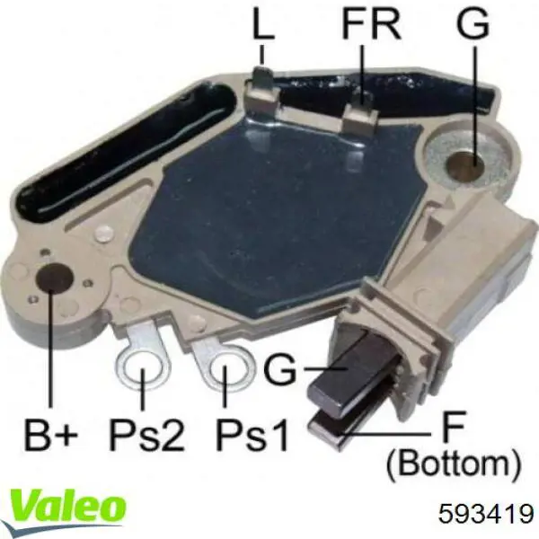 593419 VALEO реле-регулятор генератора (реле зарядки)