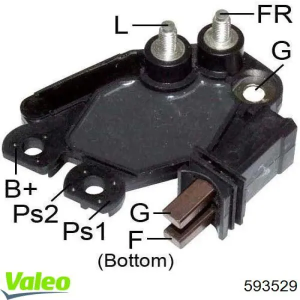 Реле-регулятор генератора, (реле зарядки) 593529 VALEO