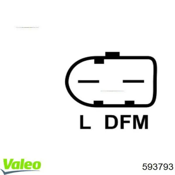Реле генератора 593793 VALEO