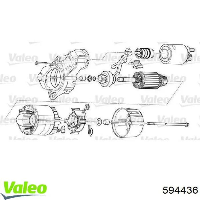 594436 VALEO Привод стартера