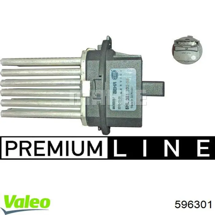 Купить 596301 VALEO Регулятор оборотов вентилятора печки
