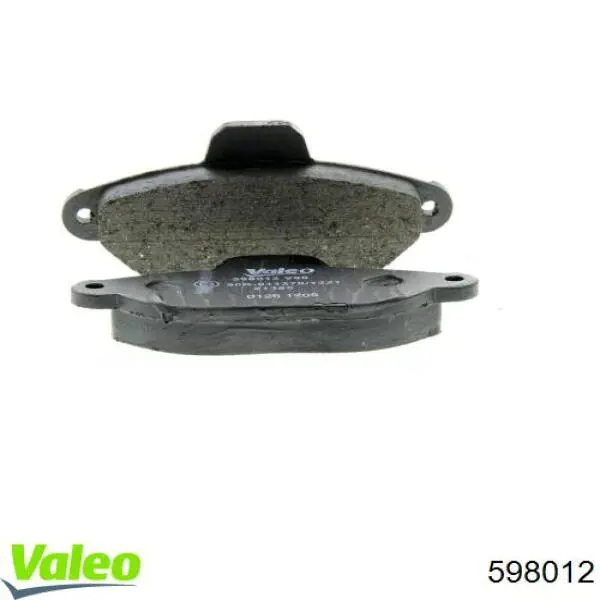 Передние тормозные колодки 598012 VALEO