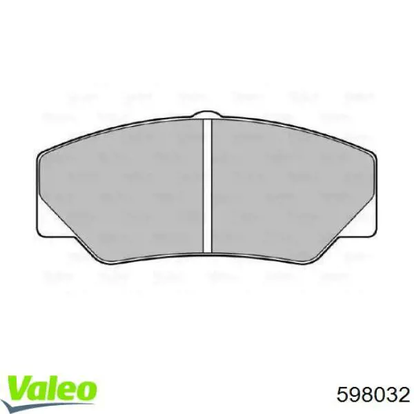 Передние тормозные колодки 598032 VALEO