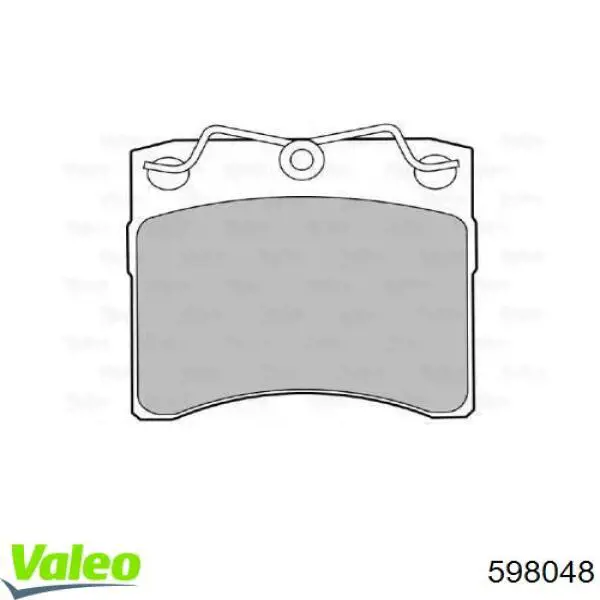 Передние тормозные колодки 598048 VALEO