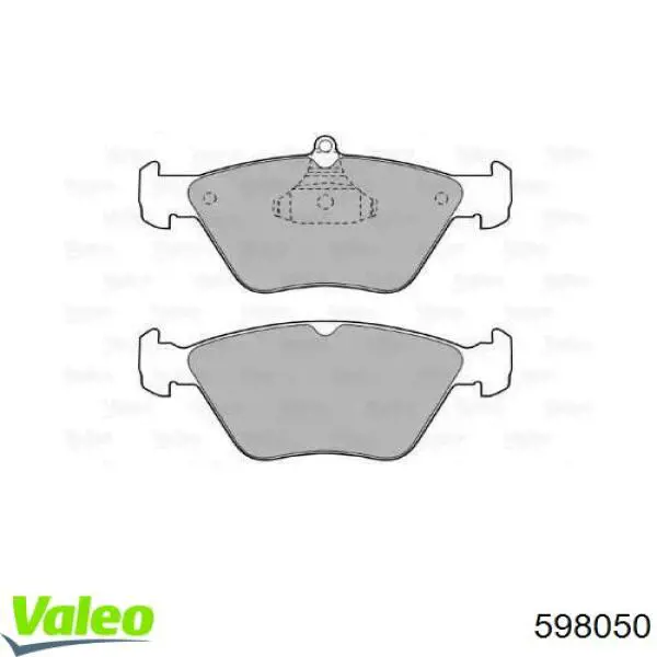 Передние тормозные колодки 598050 VALEO