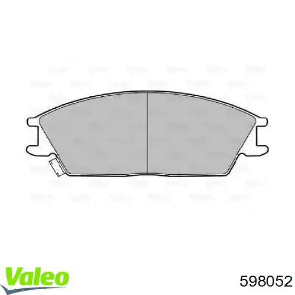 Передние тормозные колодки 598052 VALEO