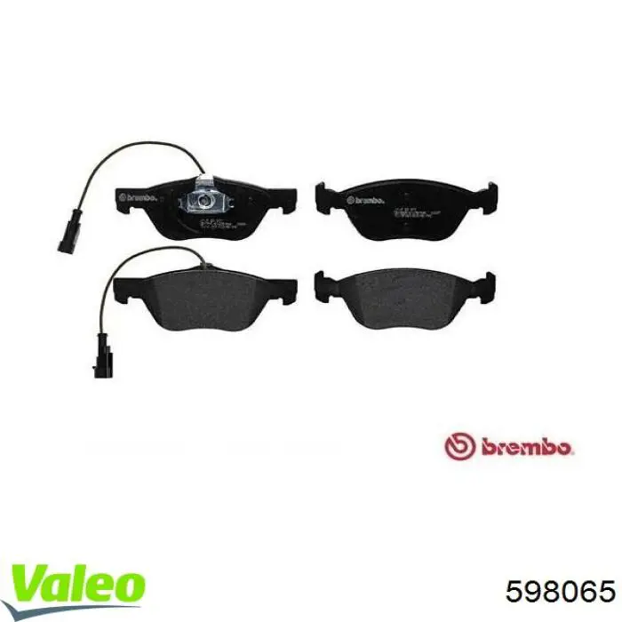 Задние дисковые колодки VALEO 598065