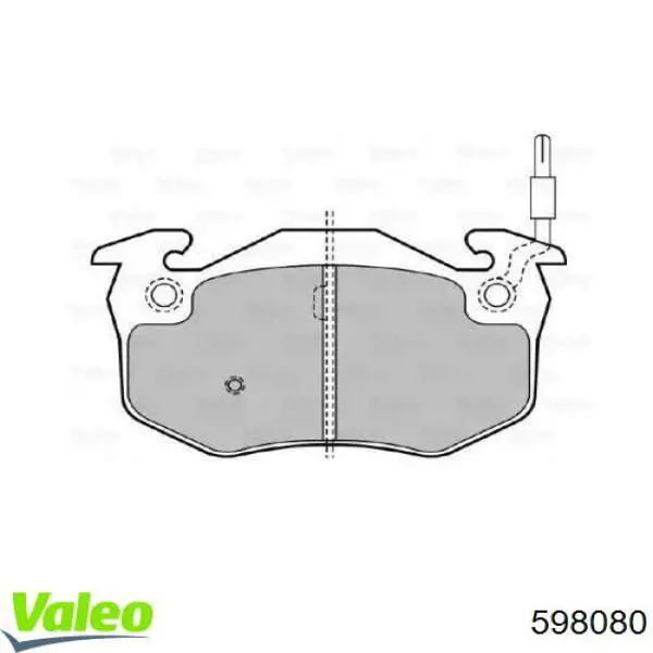 Колодки тормозные передние дисковые VALEO 598080
