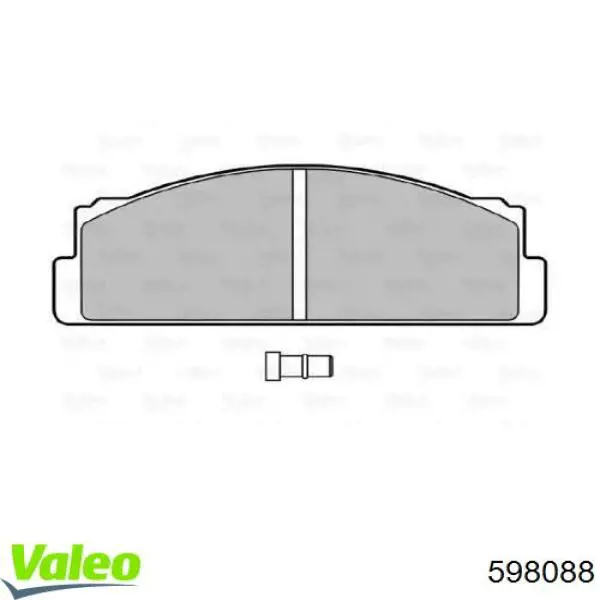 Задние тормозные колодки 598088 VALEO