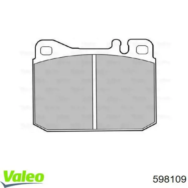 Передние тормозные колодки 598109 VALEO