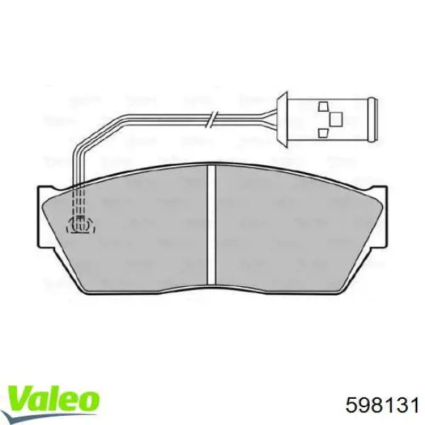 Передние тормозные колодки 598131 VALEO