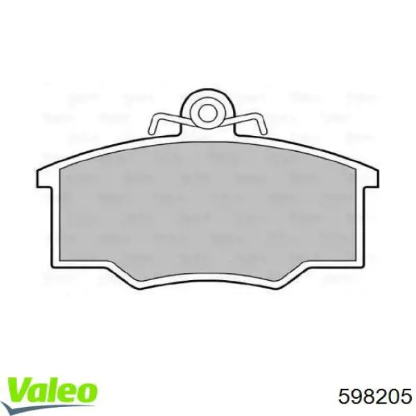 Передние тормозные колодки 598205 VALEO