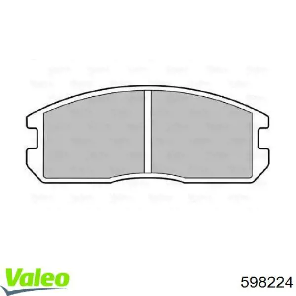 Передние тормозные колодки 598224 VALEO