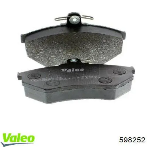 Передние тормозные колодки 598252 VALEO