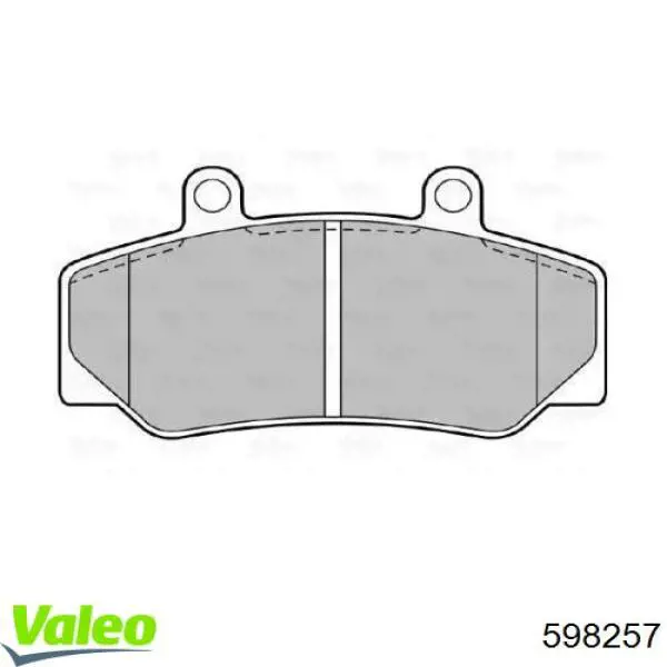 Передние тормозные колодки 598257 VALEO