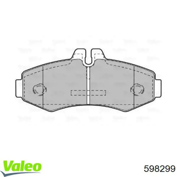 Передние тормозные колодки 598299 VALEO