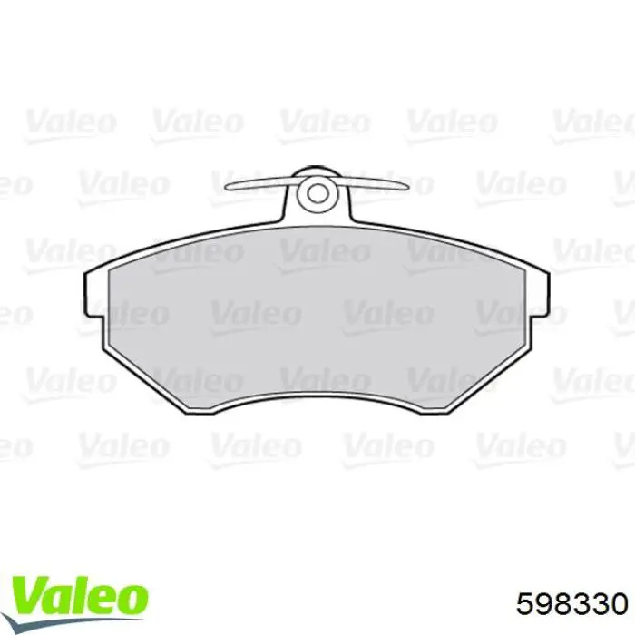 Купить 598330 VALEO Колодки тормозные
