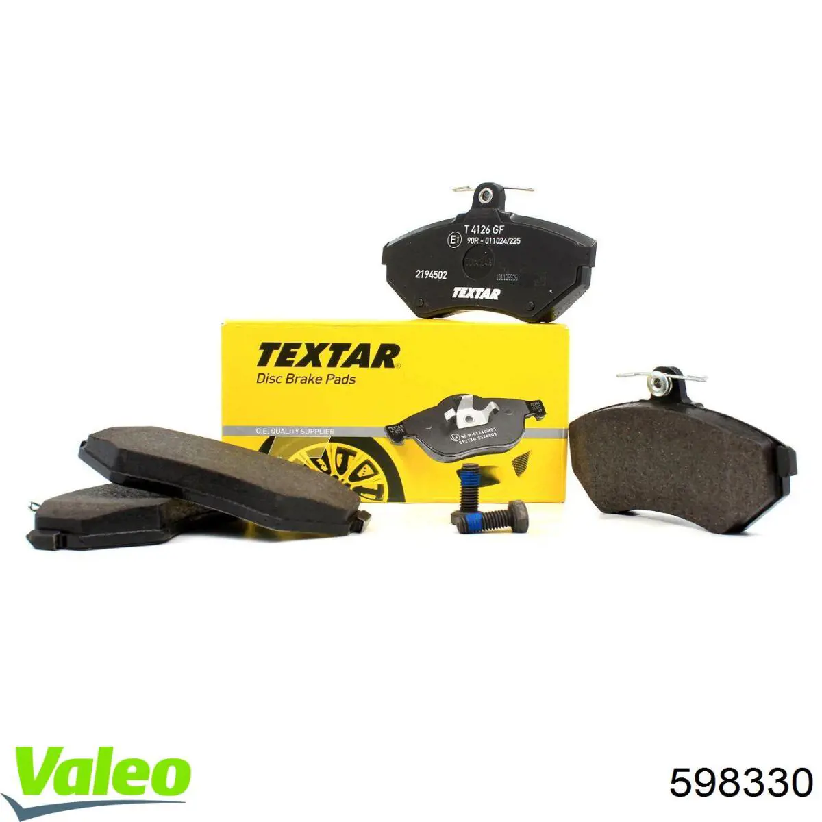 Передние тормозные колодки 598330 VALEO