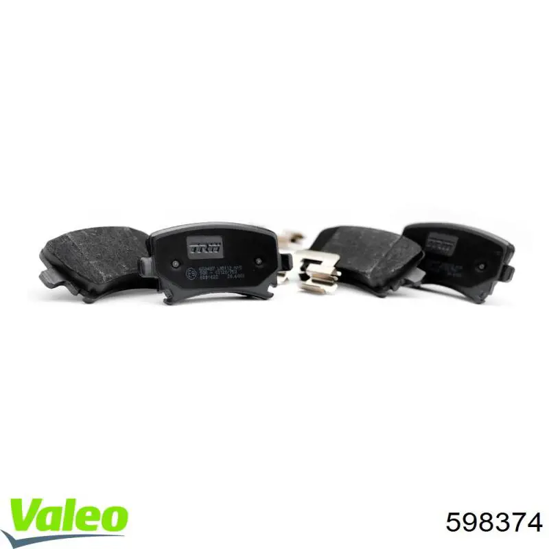 598374 VALEO Колодки передние