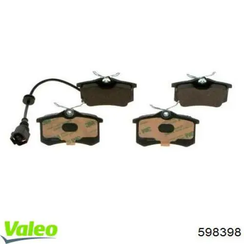 Тормозные колодки VALEO 598398