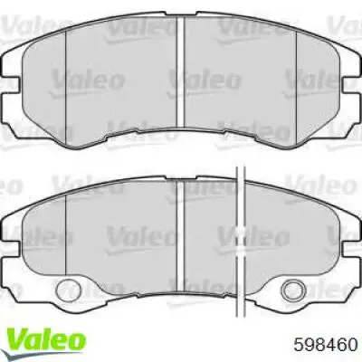 Передние тормозные колодки 598460 VALEO