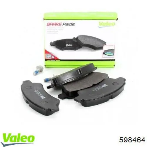 598464 VALEO Колодки передние