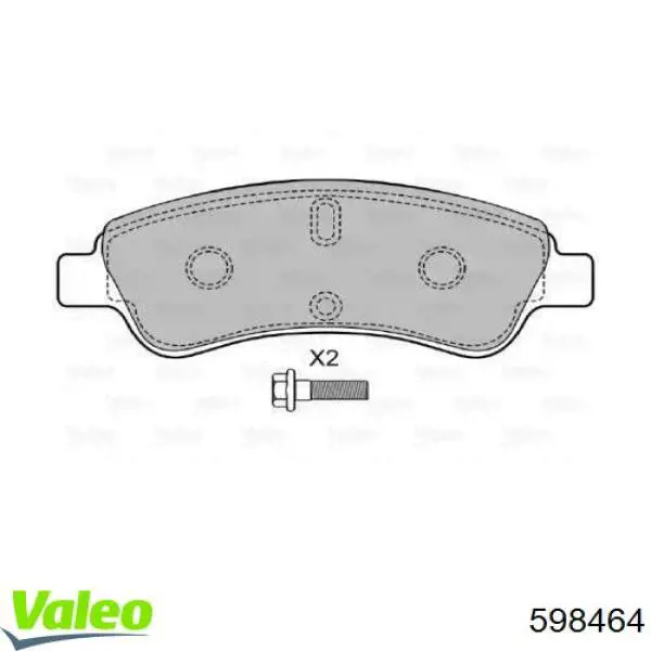 Колодки VALEO 598464 цена, от 16.91 USD