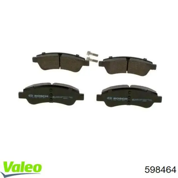 Купить 598464 VALEO Колодки тормозные