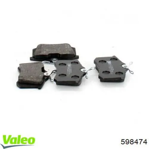 Задние дисковые колодки VALEO 598474