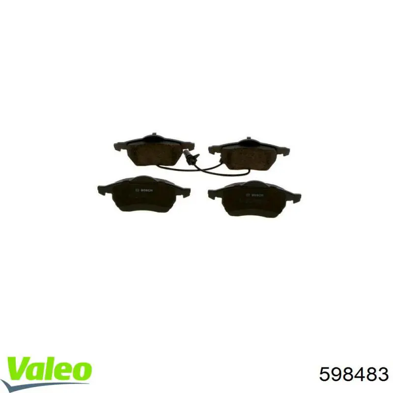 Купить 598483 VALEO Колодки тормозные