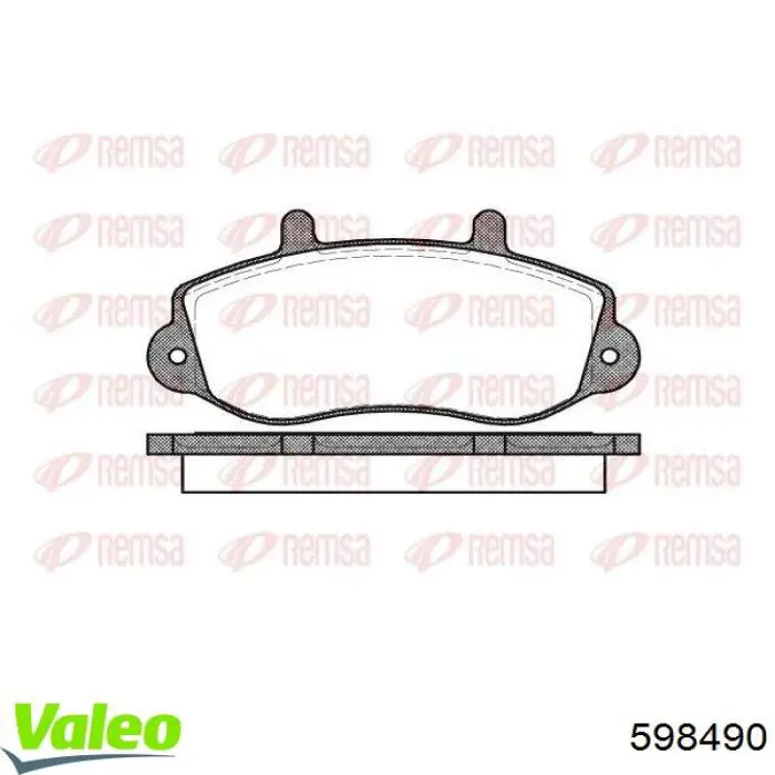 Купить 598490 VALEO Колодки тормозные