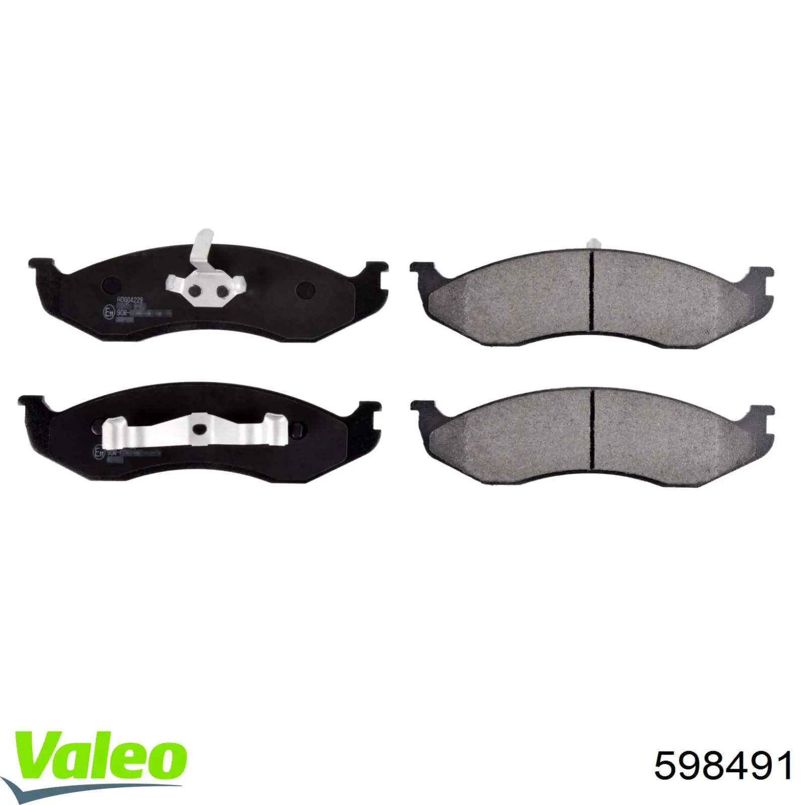 Купить 598491 VALEO Колодки тормозные