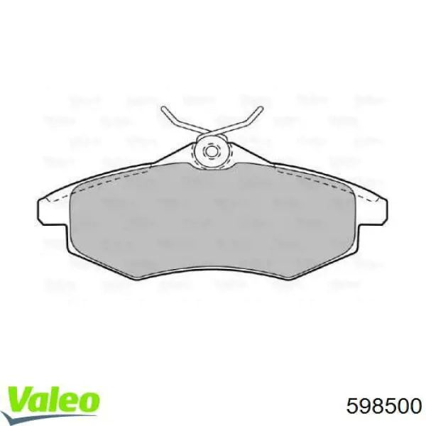 Передние тормозные колодки 598500 VALEO