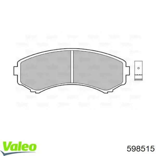 Передние тормозные колодки 598515 VALEO